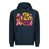 Navy breast cancer go fight cure softball Premium Hoodie - JahusDesignShop