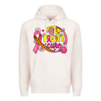 Pale Pink breast cancer go fight cure softball Premium Hoodie - JahusDesignShop