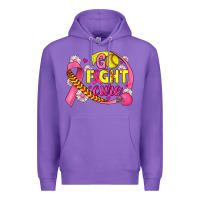 Purple breast cancer go fight cure softball Premium Hoodie - JahusDesignShop