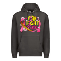 Smoke breast cancer go fight cure softball Premium Hoodie - JahusDesignShop