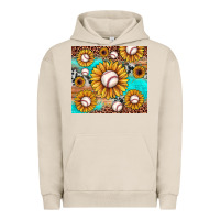Pigment French Oak baseball leopard turquoise sunflower Urban Hoodie - JahusDesignShop