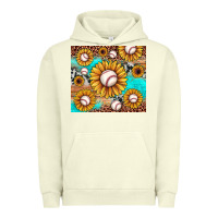 Pigment Pistachio baseball leopard turquoise sunflower Urban Hoodie - JahusDesignShop