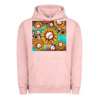 Pigment Salmon baseball leopard turquoise sunflower Urban Hoodie - JahusDesignShop