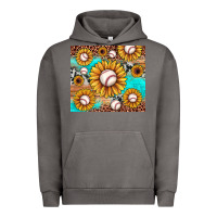 Pigment Tornado baseball leopard turquoise sunflower Urban Hoodie - JahusDesignShop