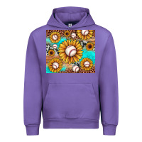 Tulip baseball leopard turquoise sunflower Urban Hoodie - JahusDesignShop