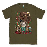 Army Green howdy christmas skull Classic Tee - FaDigitalArtStudio