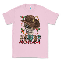 Bubblegum Pink howdy christmas skull Classic Tee - FaDigitalArtStudio