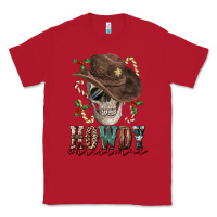 Red howdy christmas skull Classic Tee - FaDigitalArtStudio