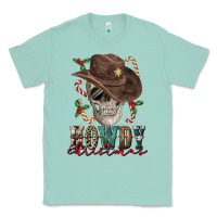 Howdy Christmas Skull Classic Tee | Teevron
