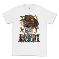 White howdy christmas skull Classic Tee - FaDigitalArtStudio