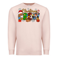 Pale Pink christmas crew Premium Sweatshirt - Zillion Design Studio