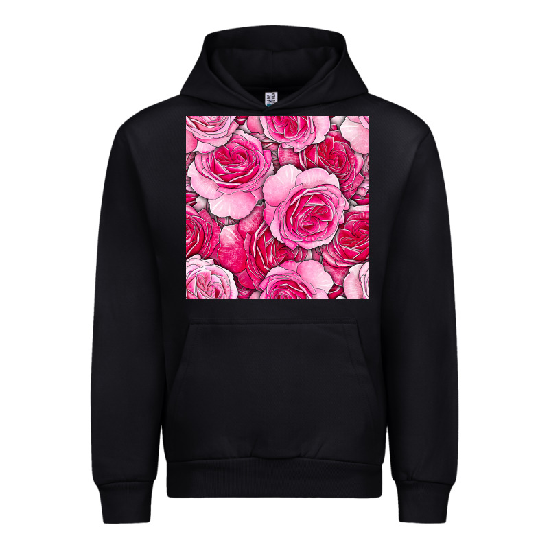 Valentines Day All Dress Up Roses Seamless Pattern Urban Hoodie by BundleAndBundleShop | Teevron