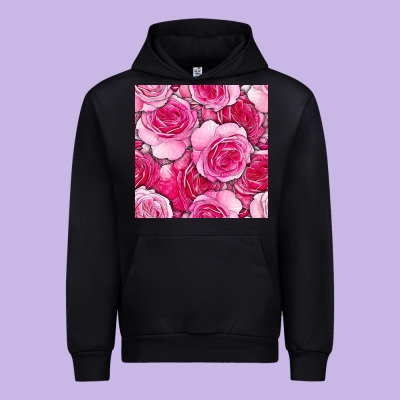 Valentines Day All Dress Up Roses Seamless Pattern Urban Hoodie Designed By Bundleandbundleshop