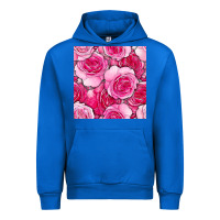 Cobalt valentines day all dress up roses seamless pattern Urban Hoodie - BundleAndBundleShop