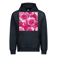 Navy valentines day all dress up roses seamless pattern Urban Hoodie - BundleAndBundleShop