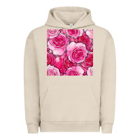 Pigment French Oak valentines day all dress up roses seamless pattern Urban Hoodie - BundleAndBundleShop