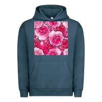 Pigment Midnight Navy valentines day all dress up roses seamless pattern Urban Hoodie - BundleAndBundleShop