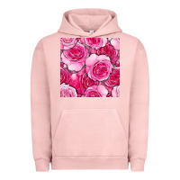 Pigment Salmon valentines day all dress up roses seamless pattern Urban Hoodie - BundleAndBundleShop