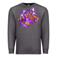 Charcoal Heather domestic violence afro girl sneakers Premium Sweatshirt - RanaPortraitStore