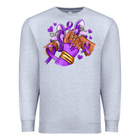 Heather Grey domestic violence afro girl sneakers Premium Sweatshirt - RanaPortraitStore