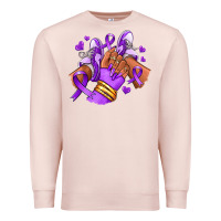Pale Pink domestic violence afro girl sneakers Premium Sweatshirt - RanaPortraitStore