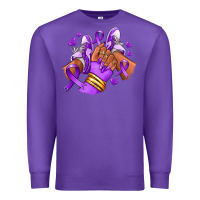 Purple domestic violence afro girl sneakers Premium Sweatshirt - RanaPortraitStore