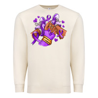 Sandshell domestic violence afro girl sneakers Premium Sweatshirt - RanaPortraitStore