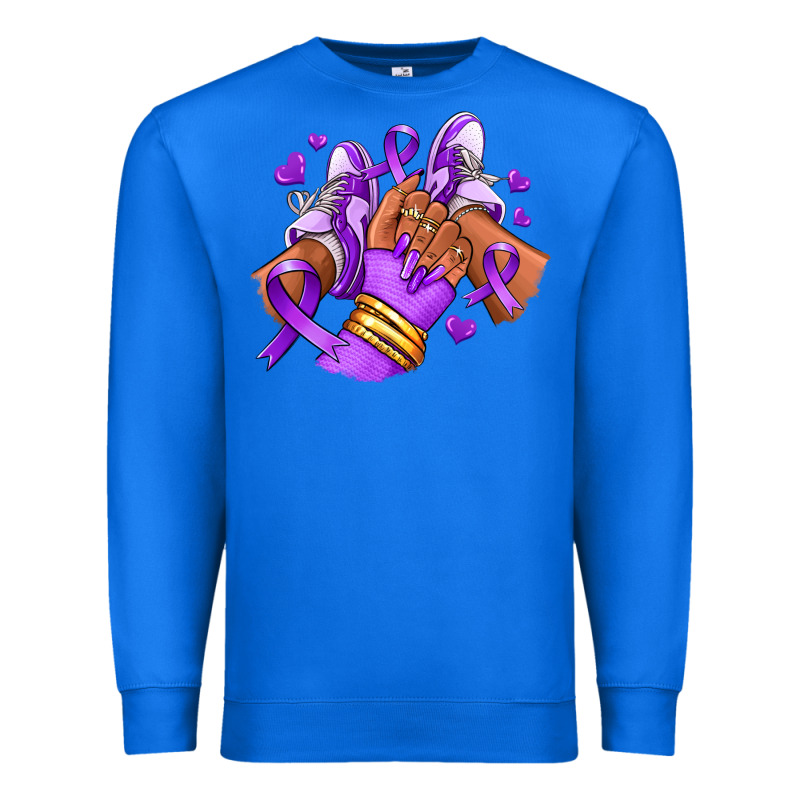 Domestic Violence Afro Girl Sneakers Premium Sweatshirt by RanaPortraitStore | Teevron