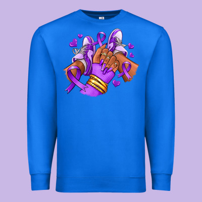 Premium Sweatshirt domestic violence afro girl sneakers