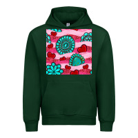 Forest Green valentines day turquoise gemstone  and hearts Urban Hoodie - BundleAndBundleShop