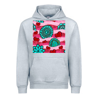 Heather Grey valentines day turquoise gemstone  and hearts Urban Hoodie - BundleAndBundleShop