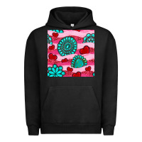 Pigment Black valentines day turquoise gemstone  and hearts Urban Hoodie - BundleAndBundleShop