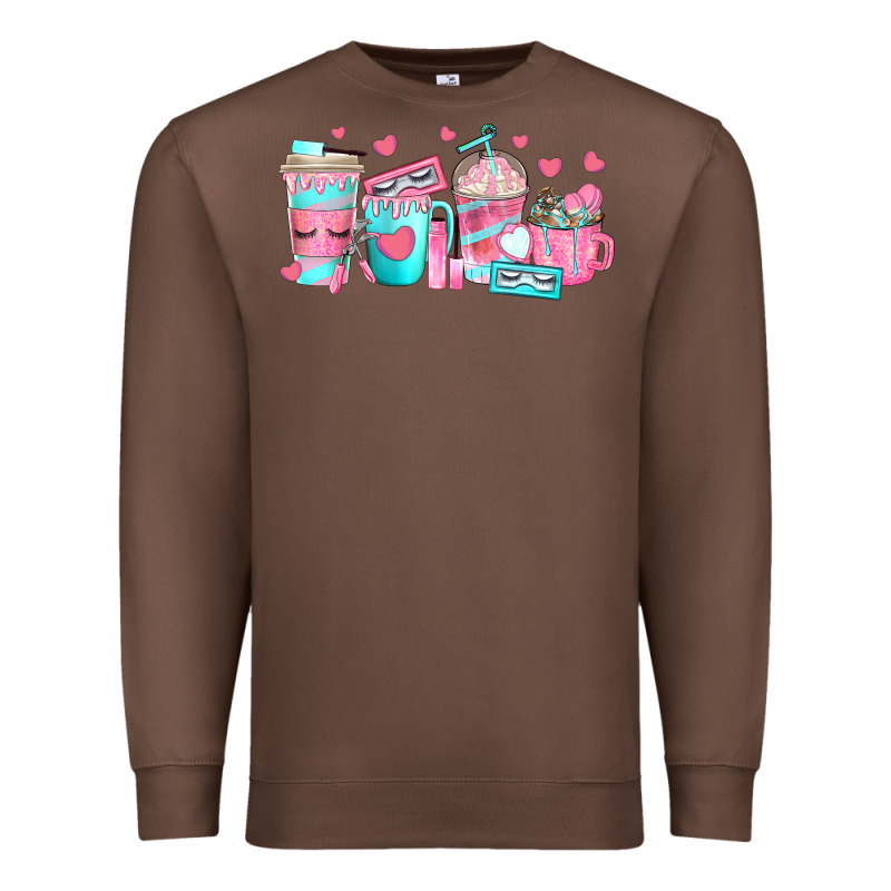 Lash Hustler Coffee Cups Premium Sweatshirt by texasbilliewilder | Teevron