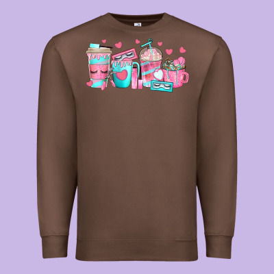 Premium Sweatshirt lash hustler coffee cups