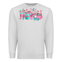 Dove Grey lash hustler coffee cups Premium Sweatshirt - texasbilliewilder