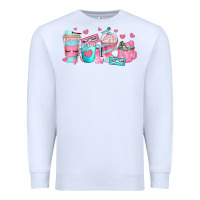 White lash hustler coffee cups Premium Sweatshirt - texasbilliewilder
