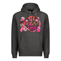 Charcoal Heather breast cancer go fight cure football Premium Hoodie - JahusDesignShop