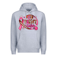 Heather Grey breast cancer go fight cure football Premium Hoodie - JahusDesignShop