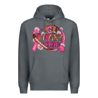 Rock breast cancer go fight cure football Premium Hoodie - JahusDesignShop