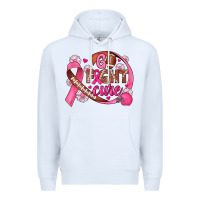 White breast cancer go fight cure football Premium Hoodie - JahusDesignShop