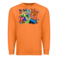 Carrot my child is non verbal but his dad aint afro hand Premium Sweatshirt - RanaPortraitStore