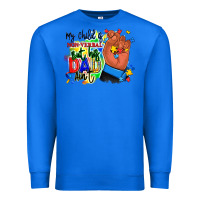 True Royal my child is non verbal but his dad aint afro hand Premium Sweatshirt - RanaPortraitStore