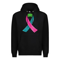 Black metastatic breast cancer ribbon Premium Hoodie - JahusDesignShop