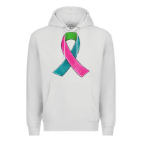 Dove Grey metastatic breast cancer ribbon Premium Hoodie - JahusDesignShop
