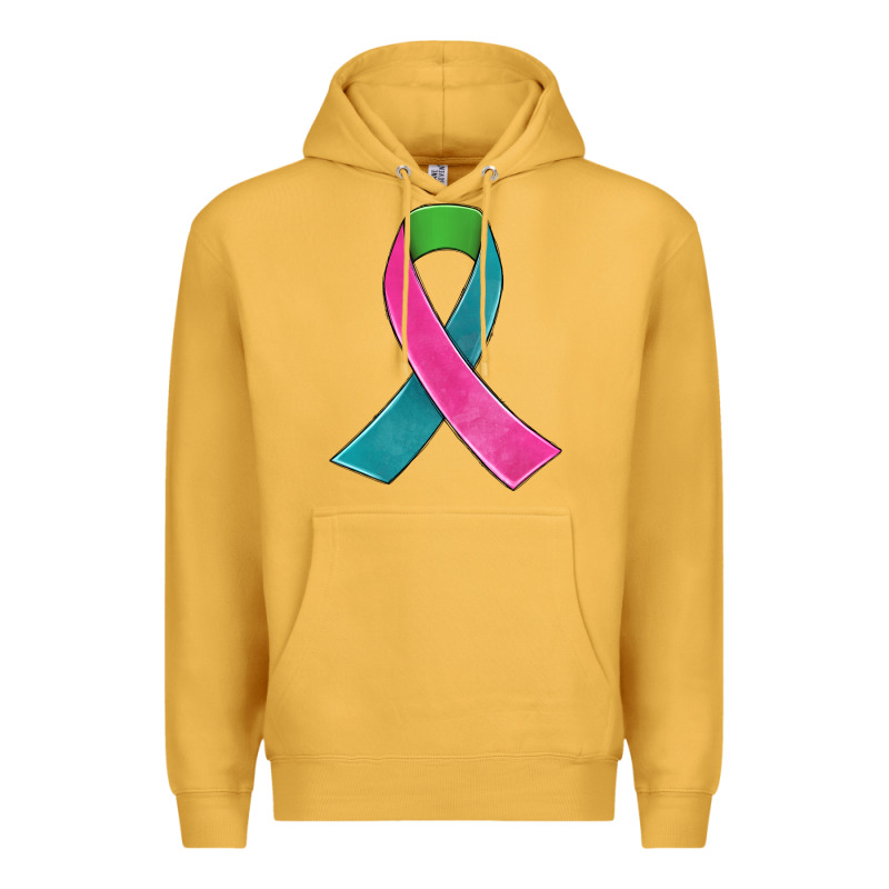 Metastatic Breast Cancer Ribbon Premium Hoodie by JahusDesignShop | Teevron