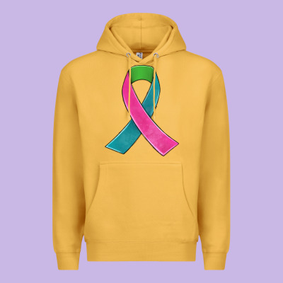 Metastatic Breast Cancer Ribbon Premium Hoodie Designed By Jahusdesignshop