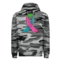 Slate Camo metastatic breast cancer ribbon Premium Hoodie - JahusDesignShop