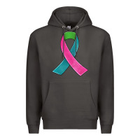 Smoke metastatic breast cancer ribbon Premium Hoodie - JahusDesignShop