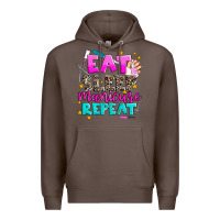 Coffee eat sleep manicure repeat Premium Hoodie - AdoDesignShop