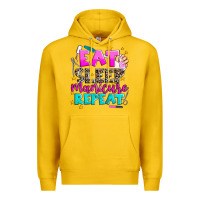 Lemon eat sleep manicure repeat Premium Hoodie - AdoDesignShop